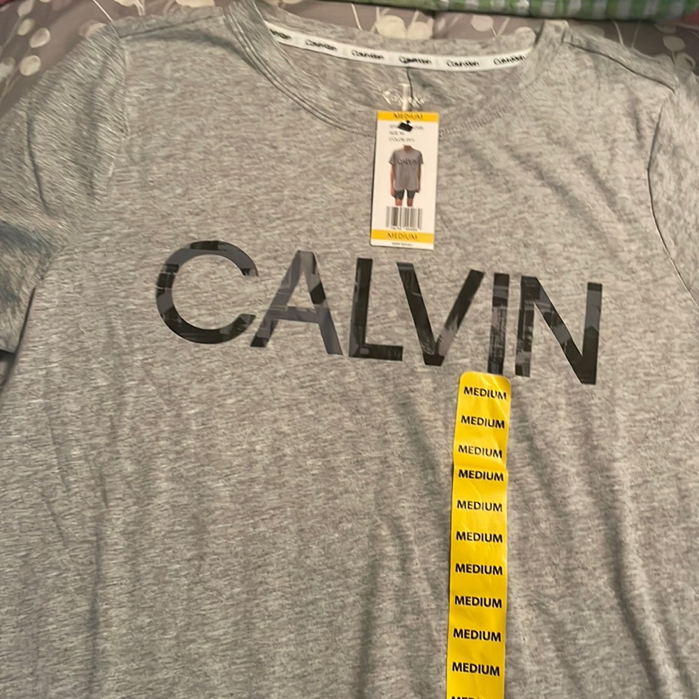 Calvin Klein, Grey, Sport tee shirt